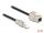 Delock Kabel RJ45 Stecker feldkonfektionierbar zu Keystone Modul RJ45 Buchse Cat.6A 2 m
