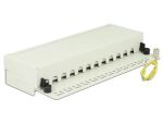 Delock Desktop Patchpanel 12 Port Cat.6 grau