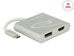 Delock USB Type-C™ Splitter (DP Alt Mode) > 1 x HDMI + 1 x DisplayPort out 4K 30 Hz