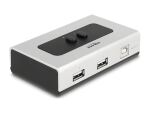 Delock Umschalter USB 2.0 mit 1 x Typ-B Buchse zu 2 x Typ-A Buchse manuell bidirektional