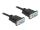 Delock RS-232 Kabel Seriell D-Sub 9 Buchse zu Buchse Nullmodem mit schmalem Steckergehäuse - CTS / RTS auto control - 10 m