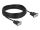 Delock RS-232 Kabel Seriell D-Sub 9 Buchse zu Buchse Nullmodem mit schmalem Steckergehäuse - CTS / RTS auto control - 10 m