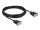 Delock RS-232 Kabel Seriell D-Sub 9 Buchse zu Buchse Nullmodem mit schmalem Steckergehäuse - CTS / RTS auto control - 5 m