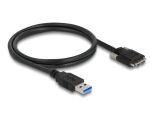 Delock USB 5 Gbps Kabel Typ-A Stecker zu Typ Micro-B Stecker mit Schrauben 1 m