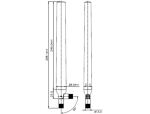 Delock LTE Antenne SMA Stecker 0,1 - 4,5 dBi omnidirektional mit Kippgelenk schwarz