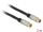 Delock Antennenkabel IEC Stecker > IEC Buchse RG-6/U quad shield 3 m schwarz Premium