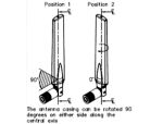 Delock LTE Antenne SMA Stecker 0 - 4 dBi omnidirektional drehbar mit Kippgelenk weiß