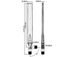 Delock LTE Antenne SMA Stecker 0 - 4 dBi omnidirektional drehbar mit Kippgelenk weiß