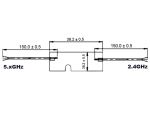 Delock WLAN 802.11 ac/a/h/b/g/n Doppelantenne 2 x I-PEX Inc., MHF® I Stecker 3 - 5 dBi 1.13 2 x 15 cm PCB intern Klebemontage