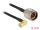 Delock Antennenkabel N Stecker > RP-SMA Stecker 90° CFD200 0,3 m low loss