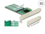 Delock PCI Express x2 Karte > 4 x intern M.2 Key B - Low Profile Formfaktor