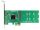 Delock PCI Express x2 Karte > 4 x intern M.2 Key B - Low Profile Formfaktor