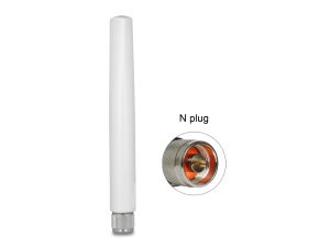 Delock 433 MHz Antenne N Stecker 1,45 dBi omnidirektional starr outdoor weiß