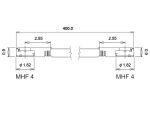 Delock Antennenkabel I-PEX Inc., MHF® 4L Stecker zu I-PEX Inc., MHF® 4L Stecker 1,13 40 cm