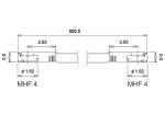 Delock Antennenkabel I-PEX Inc., MHF® 4L Stecker zu I-PEX Inc., MHF® 4L Stecker 1,13 50 cm