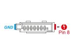 Delock Steckverbinder SATA 6 Gb/s Buchse 8 Pin Power