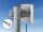 Delock WiFi 2,4 GHz Antenne N Stecker 8 dBi direktional mit Anschlusskabel RG-58, 50 cm weiß outdoor