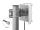 Delock WiFi 2,4 GHz Antenne N Stecker 8 dBi direktional mit Anschlusskabel RG-58, 50 cm weiß outdoor