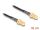 Delock Antennenkabel RP-SMA Buchse zum Einbau zu RP-SMA Buchse zum Einbau RG-174 32 cm