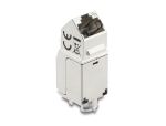 Delock Keystone Modul RJ45 Buchse zu LSA Cat.6A 45° gewinkelte Buchse geschirmt 90° Kabelführung werkzeugfrei Metall