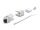 Delock Keystone Modul RJ45 Buchse zu LSA Cat.6A 45° gewinkelte Buchse geschirmt 90° Kabelführung werkzeugfrei Metall