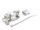 Delock Keystone Modul RJ45 Buchse zu LSA Cat.6A 45° gewinkelte Buchse geschirmt 180° Kabelführung werkzeugfrei Metall