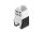 Delock Keystone Modul RJ45 Buchse zu LSA Cat.6A 45° gewinkelte Buchse ungeschirmt 180° Kabelführung werkzeugfrei schwarz / weiß