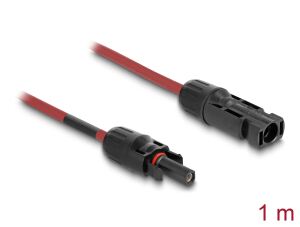 Delock DL4 Solar Kabel 4 mm² Stecker zu Buchse 1 m rot
