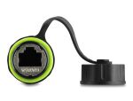 Delock Dual Kabelverbinder RJ45 Buchse zu RJ45 Buchse Cat.6A zum Einbau mit M20 x 1,5 mm Gewinde IP68 staub- und wasserdicht 0,5 m schwarz
