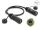 Delock Dual Kabelverbinder RJ45 Buchse zu RJ45 Buchse Cat.6A zum Einbau mit M20 x 1,5 mm Gewinde IP68 staub- und wasserdicht 0,5 m schwarz