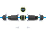 Delock Kabelverbinder USB 5 Gbps Typ-A Buchse zu USB 5 Gbps Typ-A Buchse mit M20 x 1,5 mm Gewinde IP68 staub- und wasserdicht