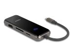 Delock USB Type-C™ Dockingstation 4K - HDMI / USB Hub / SD - Micro SD Slot / PD 3.0 85 W Oberfläche aus gehärtetem Glas