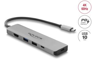 Delock USB Type-C™ Dockingstation 4K - HDMI / USB Hub / PD 3.1 140 W