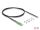 Delock LWL Sensorkabel mit M3 x 0,5 mm Gewinde Thru-Beam Sensor zu offenem Faserende Set 2 m schwarz