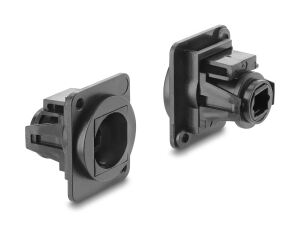 Delock D-Typ Modul TOSLINK Buchse zu TOSLINK Buchse Kunststoff schwarz