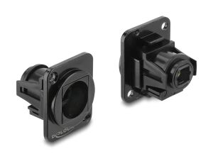 Delock D-Typ Modul TOSLINK Buchse zu TOSLINK Buchse Metall schwarz