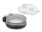 Delock Schutzklappe für Einbaubuchse rund schwarz / transparent - Staubschutz mit automatischer Klapptür