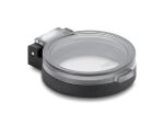 Delock Schutzklappe für Einbaubuchse rund schwarz / transparent - Staubschutz mit automatischer Klapptür