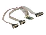 Delock Modul MiniPCIe I/O PCIe full size 2 x Seriell RS-232 + 1 x Parallel