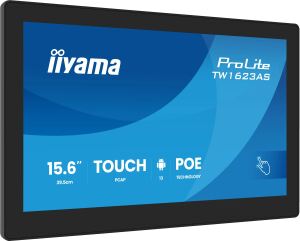 iiyama TW1623AS-B1P Computerbildschirm 39,6 cm (15.6") 1920 x 1080 Pixel Full HD LED Touchscreen Schwarz