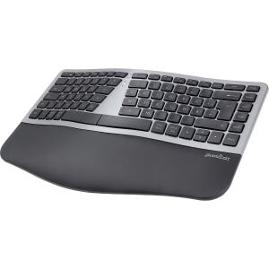 Perixx PERIBOARD-818 DE Iron, Kompakte kabellose ergonomische Tastatur
