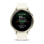 Garmin Venu 4 3,05 cm (1.2") AMOLED 41 mm Digital 390 x 390 Pixel Touchscreen Gold WLAN GPS