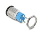 Delock Drucktaster zum Einbau 12 mm 4 x Lötanschluss LED grün Powersymbol hoch tastend