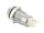 Delock Drucktaster zum Einbau 8 mm 4 x Lötanschluss LED tastend hoch Ring grün