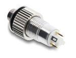 Delock Drucktaster zum Einbau 8 mm 4 x Lötanschluss LED grüner Punkt tastend sehr hoch