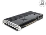 Delock PCI Express 3.0 x16 Karte zu 8 x intern NVMe M.2 Key M 2280 mit Kühlkörper und Lüfter