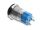 Delock Drucktaster zum Einbau 12 mm 4 x Lötanschluss LED grün Powersymbol tastend