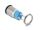 Delock Drucktaster zum Einbau 12 mm 4 x Lötanschluss LED grün Powersymbol tastend