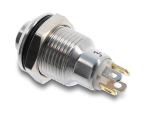 Delock Drucktaster zum Einbau 10 mm 4 x Lötanschluss...