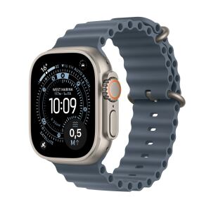 Apple Watch Ultra 3 2025 Titanium Cellular 49mm Natur (Ocean Armband maritimblau)